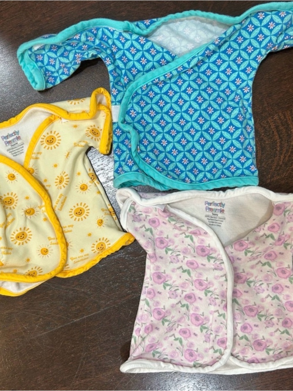 Perfectly Preemie Wraps - Bundle of 3 in Blue, Yellow, Pink